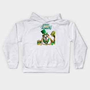 Happy St. Patrick's Day English Bulldog Kids Hoodie